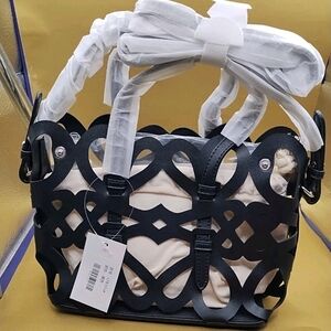 Chic Black and Cream Tote Bag
